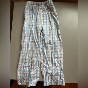 Kids Blue Plaid Pants